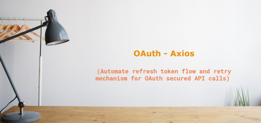 axios oauth refresh token flow using interceptors