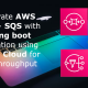 Integration of messages from AWS SNS -> SQS -> Spring boot cloud messaging for high-traffic events