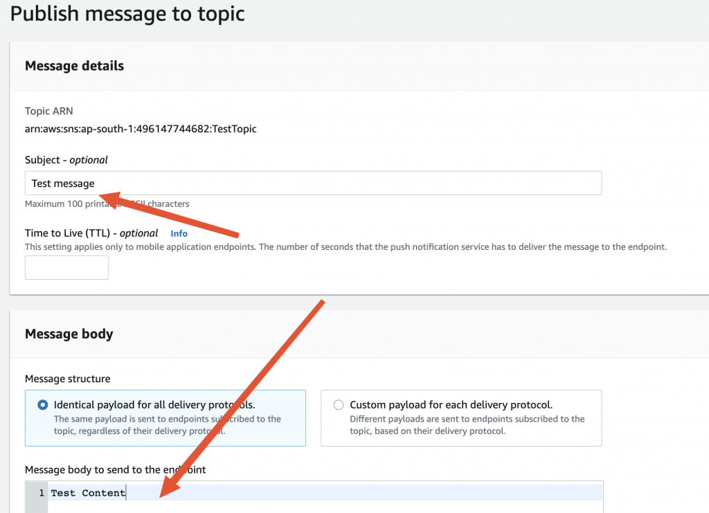 Spring cloud clearance aws sns example